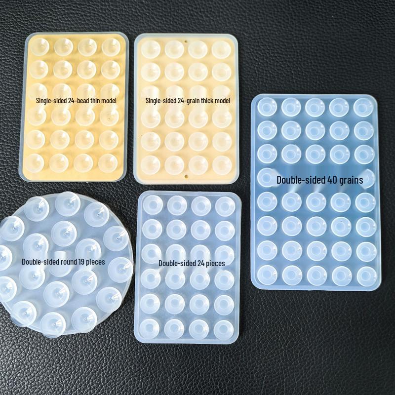 Двусторонние силиконовые присоски для телефона – Доступны в наборах по 19, 24, 40, 48 и 80 штук. Круглый и утолщенный дизайн.