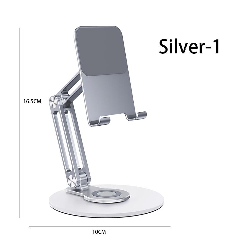 360° Metal Desk Mobile KutumyQC Phone Holder Stand For iPhone iPad Xiaomi Adjustable Desktop Tablet Holder Cell Phone Stand