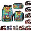 Bbq Ena Dream Pattern Printing Backpack Lunch Bag Pen Case Set For Student Gift