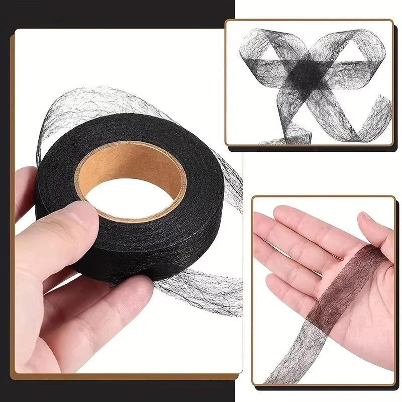 2roll Black White Double-sided Interlining Adhesive Fabric Clothes Iron On Hem Tape Interlining Web DIY Sewing Patchwork Acces
