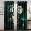3D Sacred Blue Dragon Шторы Animal Wolf Шторы 2 панели Детская комната Спальня Декор Шторы Гостиная Балкон Декор