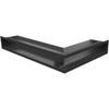 Vent Cover LUFT Corner Left 60x40x9 Black Slim