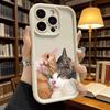 Милый Человечек Кошка Семья Узор Чехол для Телефона Для iPhone 17 Air 16E 15 14 Plus 13 12 Mini 11 Pro Max X XR Ударопрочный Силиконовый Мягкий Чехол