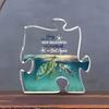 2D Flat "Every Day Is A New Beginning" Puzzle-Shaped Acrylic Decorative Plaque, Sea Turtle & Starfish Design, Suitable for Wall Decoration, Porch, Roo