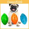 Ball Rugby Dog Squeaky Toy Pet Chew Balls For Medium Large Dogs Durable Gift