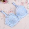 32-40B Women Padded Up Underwear Sexy Embroidery Lace Brassiere Bra