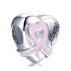 FC Jewellery Совместимо с оригинальными браслетами-шармами Pandora Медный Боксерская перчатка Борьба с раком молочной железы Бусина-подвеска Идеально для изготовления брелоков