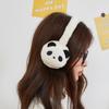 Children's Winter Velvet Panda Earmuffs with Adjustable Imitation Rabbit Fur