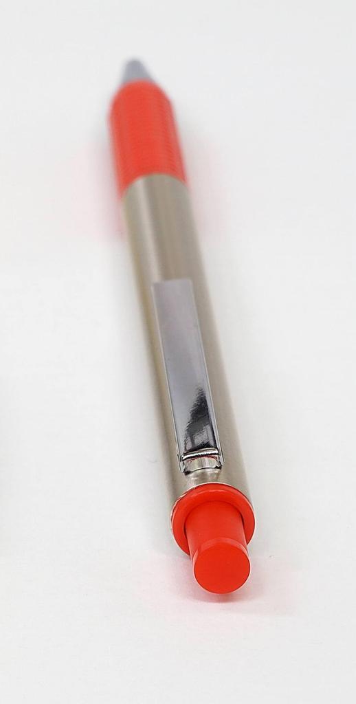 Обложка для мини-блокнота из переработанной коровьей кожи цвета мокко с круглыми кнопками, черный корпус FB325, набор шариковых ручек с прямым стержнем из алюминия красного цвета LS022PM-BRSB-FB325-R