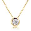 Necklace Sunny Diamond Fukurin Yellow Gold K18YG 18K [Lara Christie] 0.1ct Lp51-0007-yg