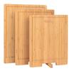 HANKEY Cutting Board, Natural Bamboo with Stand, Grooved, Pizza, Kitchen Board, Antibacterial, Recommended, 42*32*2cm