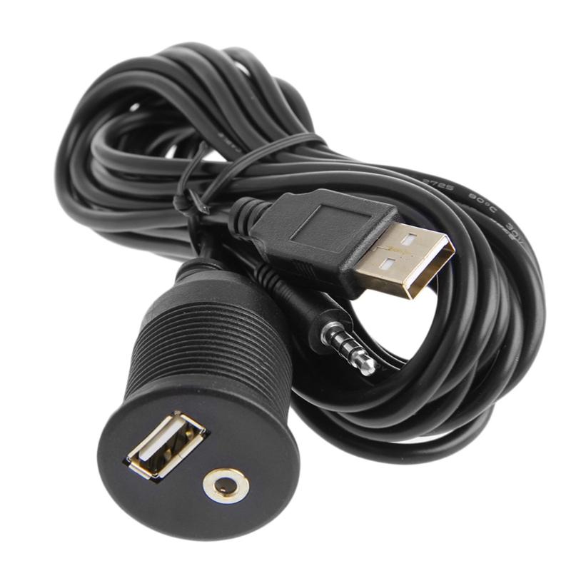 USB и 3,5-мм удлинитель аудио для автомобиля Улучшите качество прослушивания