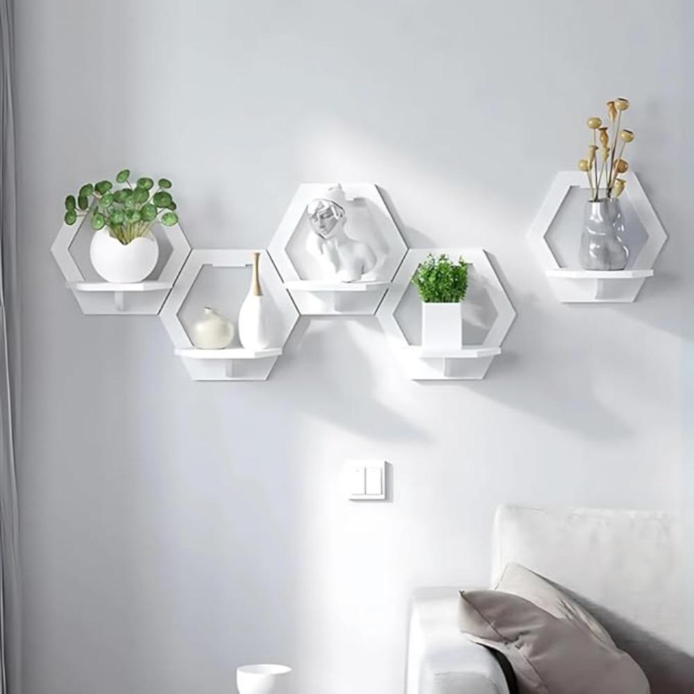 Small Wall Decor Shelf for Living Room, White Floating Wall Shelf, Mini Floating Shelf Wall Shelves for Living Room, Floating Shelf Small - 1 Pc