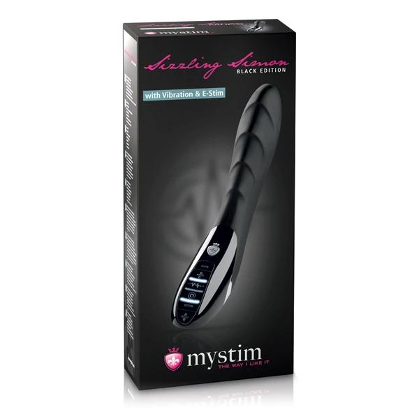Electrostimulation Vibrator - Mystim Sizzling Simon eStim Black