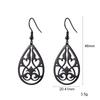 Xiaomi SKYRIM Stainless Steel Water Drops Vintage Drop Earrings for Women Hollow Out Flower Earring New Design Jewelry National Gifts