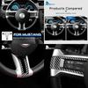 Накладка на руль из углеродного волокна для Ford Mustang 2010-2014, элемент отделки салона
