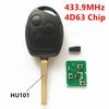 Car Remote Key for FORD Focus Fiesta Mondeo C MAX S MAX KA Auto Keyless / 4D63 Chip /433.9MHz /HU101