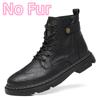 Модная кожаная модная базовая обувь Мужские ботинки на молнии сбоку Мужская обувь Уличные мужские мотоциклетные ботинки Универсальные модные мужские кроссовки с высоким верхом