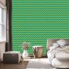 Green and Sea Zigzag Wallpaper for Living Room and Bedroom 50x1000