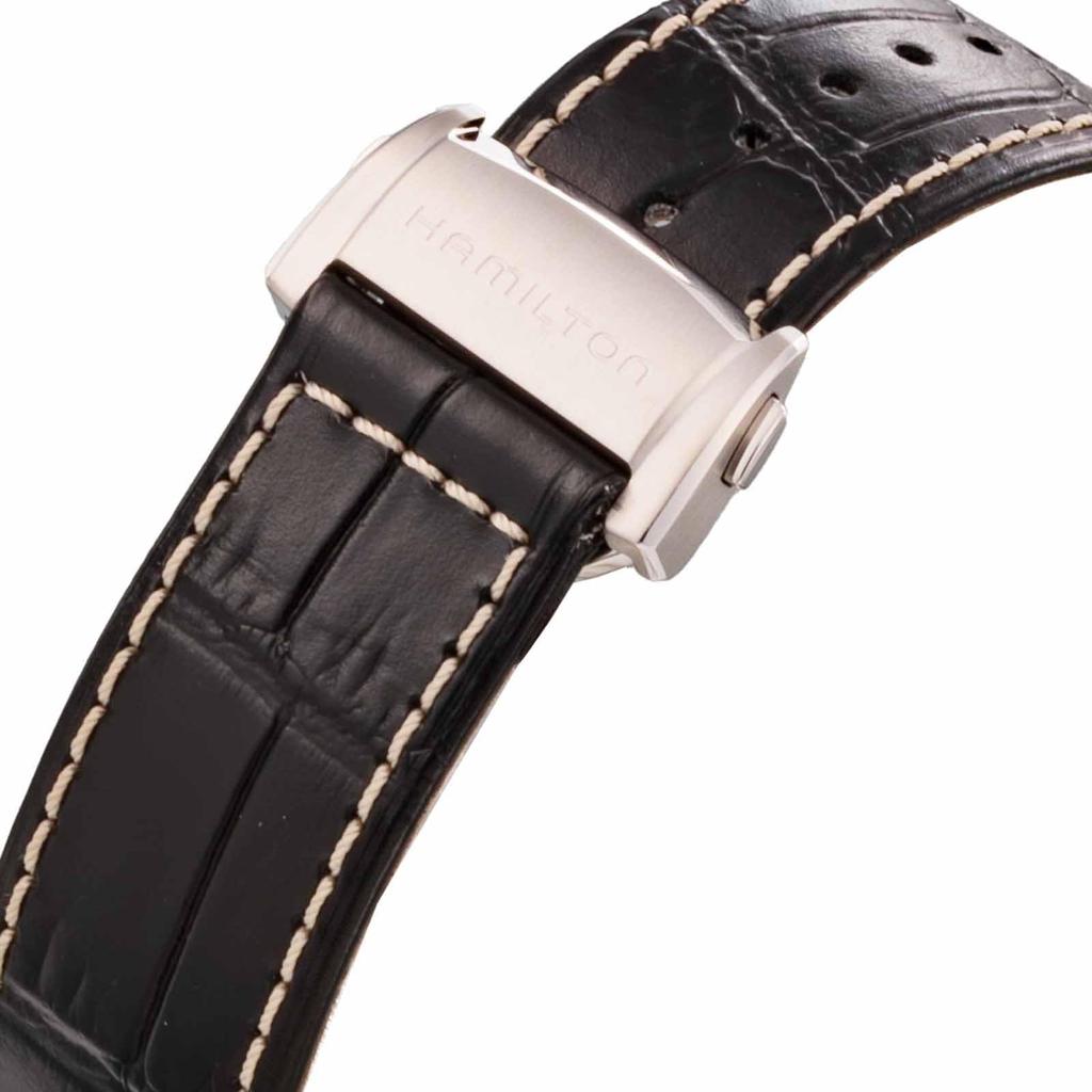 Часы Jazzmaster Viewmatic Auto с черным циферблатом из нержавеющей стали и сапфировым стеклом, автоматические, 44 мм, швейцарские брендовые часы H32755731 [Hamilton] мужские [Товар]