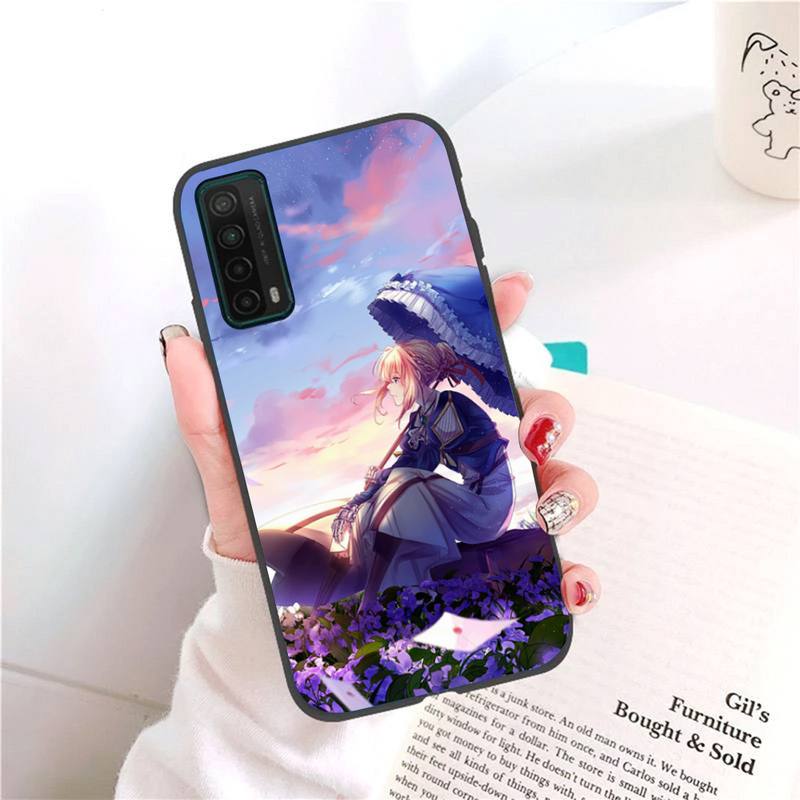 Фиолетовый чехол для телефона Evergarden для Honor 7A Pro 7C 10i 8A 8X 8S 8 9 10 20 Lite, силиконовый чехол