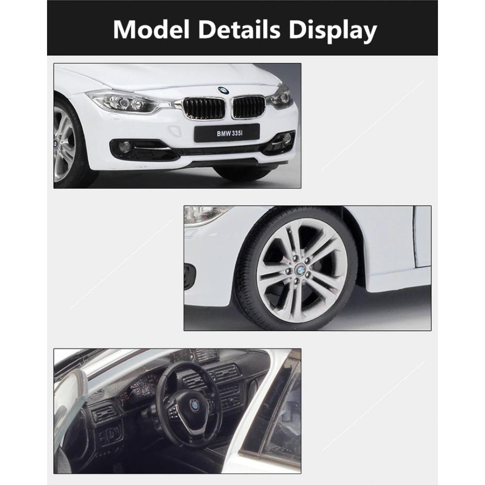 Welly 1/24 BMW 335i Сплавная Миниатюрная Модель Автомобиля Литой Металлический Масштабная Модель Автомобиля Литой Металлический Статическая Коллекция Детская Игрушечная Машина