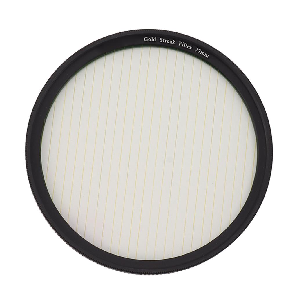 Gold Streak Filter Light Flare Effect Filter Optical Glass Camera Lens Filter with Case for