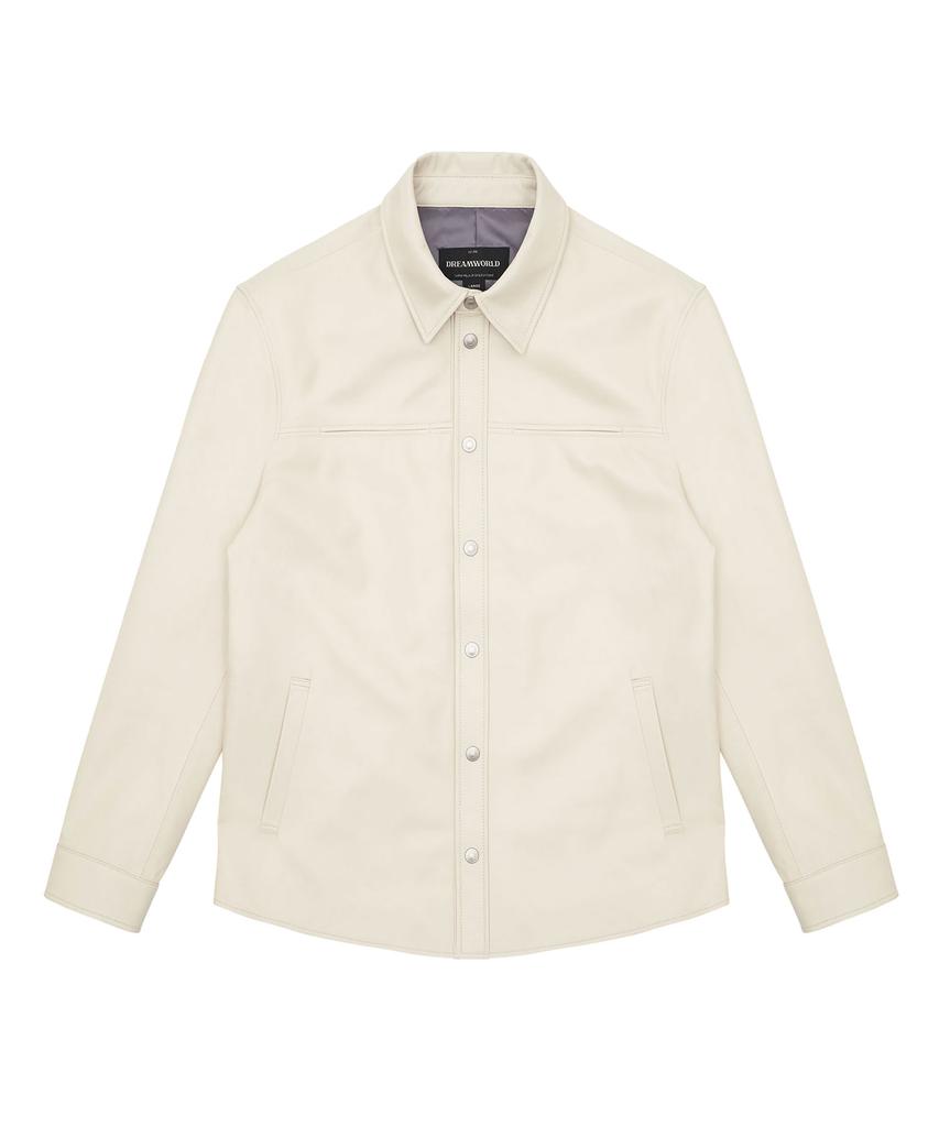 Dreamworld Lambskin Shirts Jacket (Ivory)