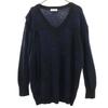 Made In Japan Wool Blend Long Sleeve V Neck Sweater Knit Women Used