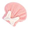 Quick Dry Hair Towel for Women Girls Cute Bowknot Soft Absorbent Coral Fleece Elastic Drying Hair Hat for Curly Long Thick Hair