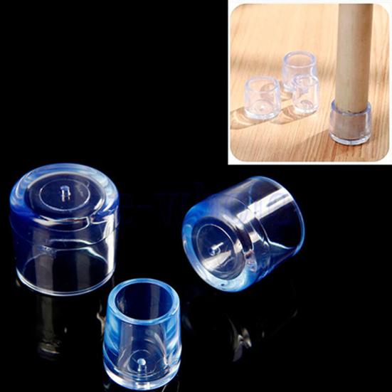 4 шт. прозрачная резиновая мебель, стол, стул, ножка, напольная крышка для ног, защитная крышка