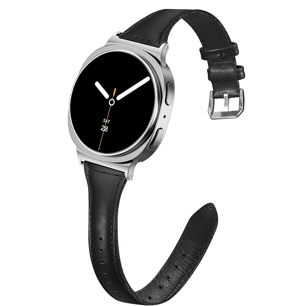 Тонкий кожаный ремешок для часов Samsung Galaxy Watch8 40 мм 44 мм Classic, Тонкий кожаный ремешок для часов Samsung Galaxy Watch Ultra