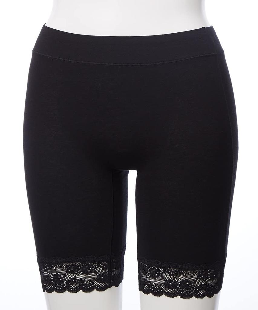 Длина шорты для больших удобные вокруг предотвращает хлопок кружево на ноге комплект 10L [Nissen] 3/4 женщины, размер, живот, натирание, смесь, эластичный,