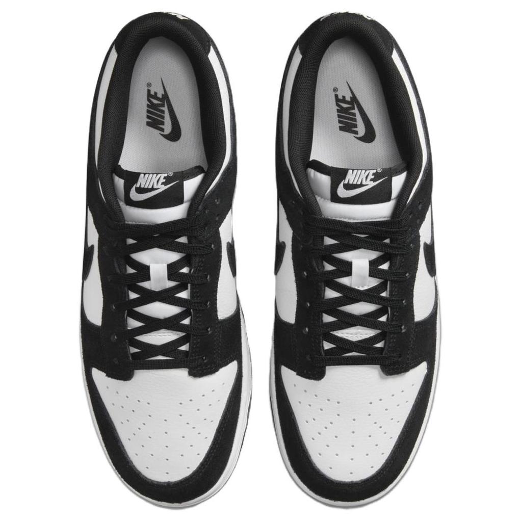 Nike Dunk Low SE Замшевые Мужские Кроссовки Panda Черно-Белые FQ8249-100