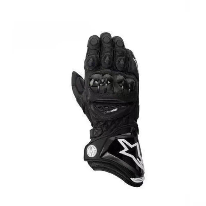 Профессиональные мотоциклетные кожаные перчатки, дорожные велосипедные гоночные треки, красные/белые мотоциклетные перчатки из воловьей кожи из натуральной кожи