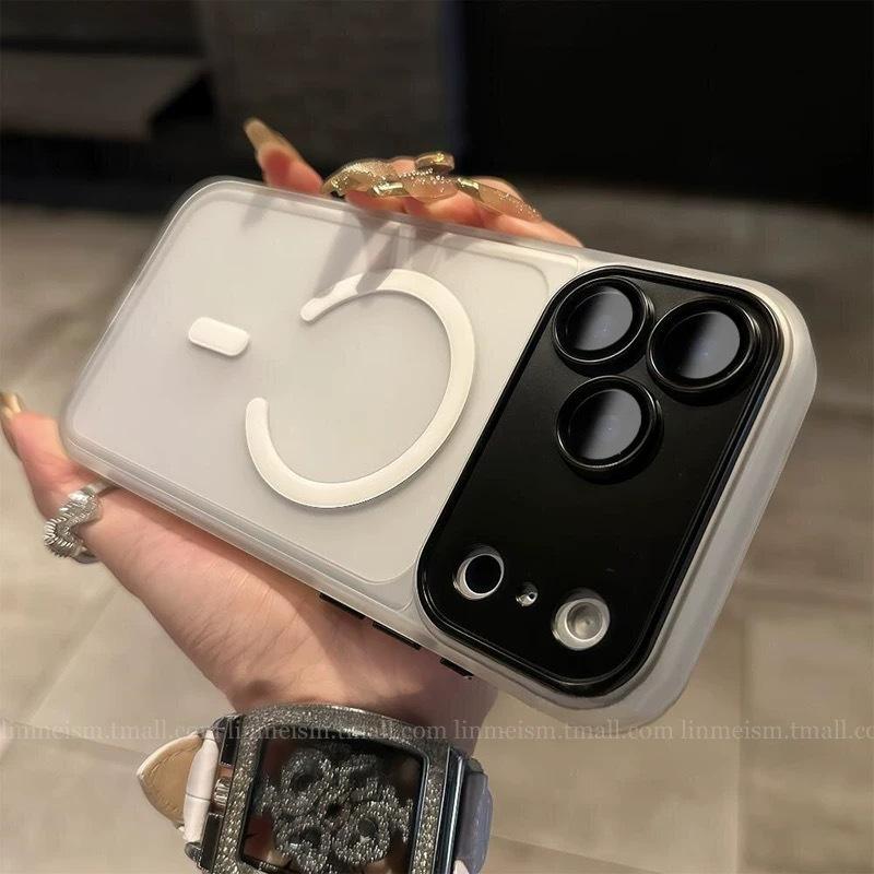 Магнитная присоска Yadun с мелкими отверстиями подходит для iPhone18PROMAX матовая кожаная магнитная присоска чехол для мобильного телефона Apple 17 защитный чехол
