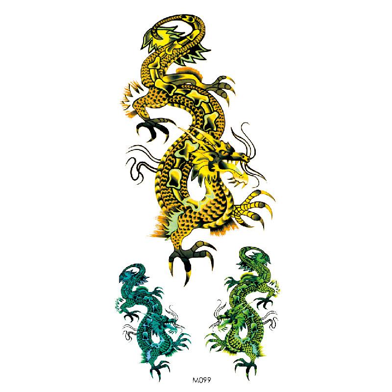 Customize Wolf Dragon Spider Scorpion Animal Temporary Tattoo Designs for Man