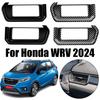 Автомобильные наклейки Аксессуары для внутренней отделки Панель рамки воздуховыпускного отверстия кондиционера центральной консоли Защитная крышка для Honda WRV S1H2