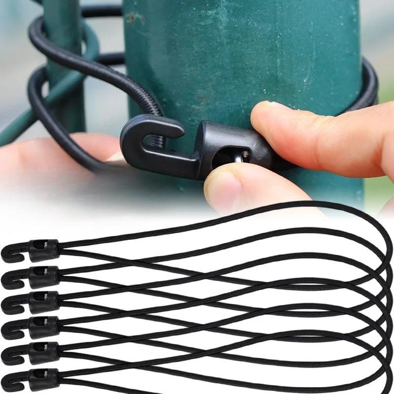 Mini Latex Elastic Bungee Cords Heavy Duty Stretch Ropes Luggage Straps for Bike Motorcycle Outdoor Camping Travel Cargo Tie