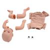 21 Inch Reborn Doll Kit Soft Vinyl Simulated DIY Unpainted Baby Doll Parts Mold Accessories for