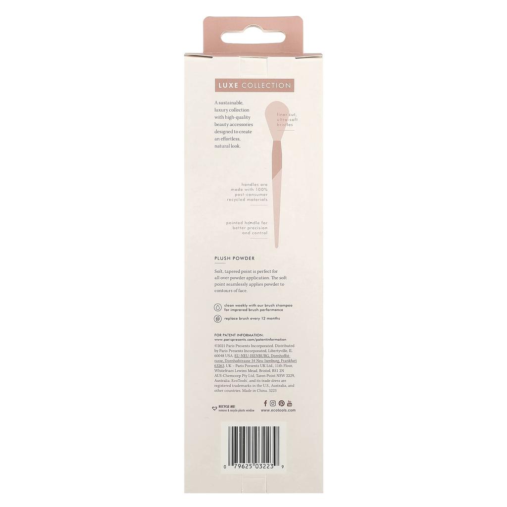 EcoTools, Luxe Collection, плюшевая кисть для пудры, 1 кисть