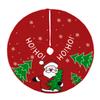 60/70/90Cm Christmas Tree Skirt Red Christmas Tree Foot Cover Santa Claus Snowflake Christmas Tree Carpet Base Mat Decorations