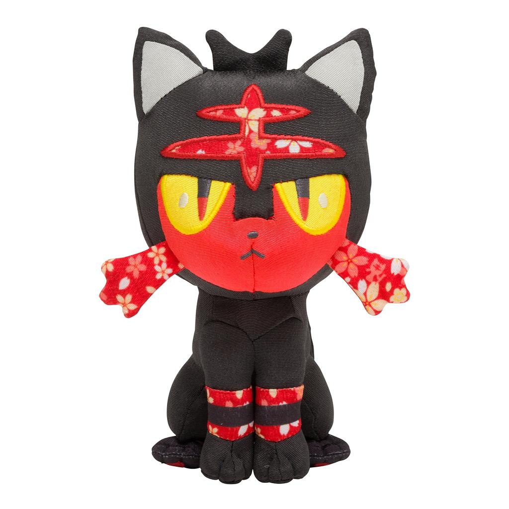 Pokémon Center Original Chirimen-Style Plush Litten 19 x 11 x 7 (H x W x D: cm)