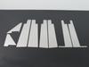 BRIGHTZ Roox ML21S Super Mirror Finish Stainless Steel Plated Pillar Panel 8PC Wide Visor Compatible ML21 ML L21 21 4748 PIL-SIL-376