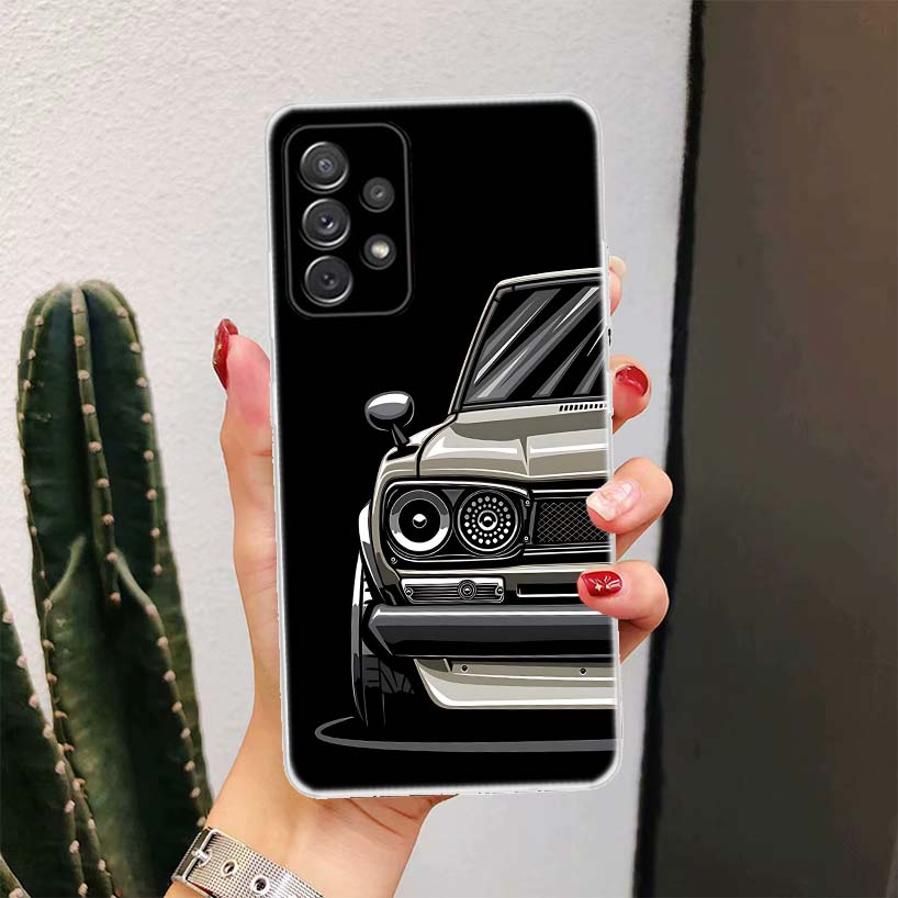JDM Tokyo Drift Спортивный автомобиль Мужской Для Samsung Galaxy A16 A15 A14 A13 A56 A55 A54 A53 Чехол для телефона A36 A35 A34 A33 A26 A25 A24 A2