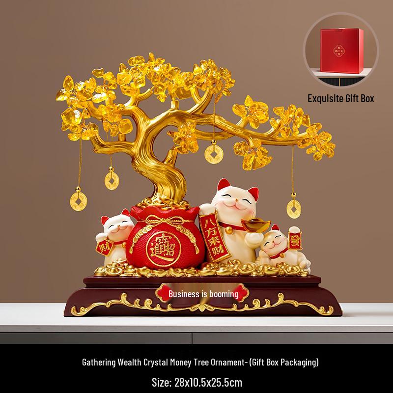 2025 Luxury Cat Figurine: Perfect for Entryway, Wine Cabinet, or Reception Desk Decor