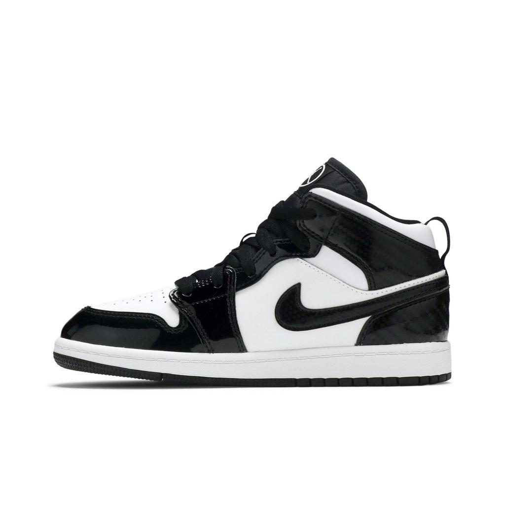 Air Jordan 1 Mid SE PreSchool 'All Star 2021' (Unisex) Black / White / Black Kids' Basketball Shoes DD2194 001