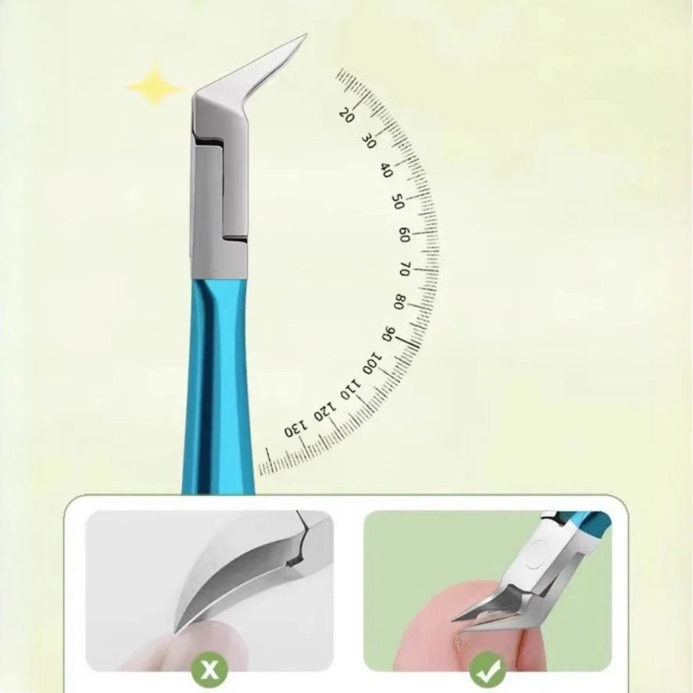 1 шт. Специальные ножницы из нержавеющей стали для ногтевой канавки, профессиональные кусачки для ногтей, триммер для омертвевшей кожи, одиночный педикюрный набор, инструмент для маникюра