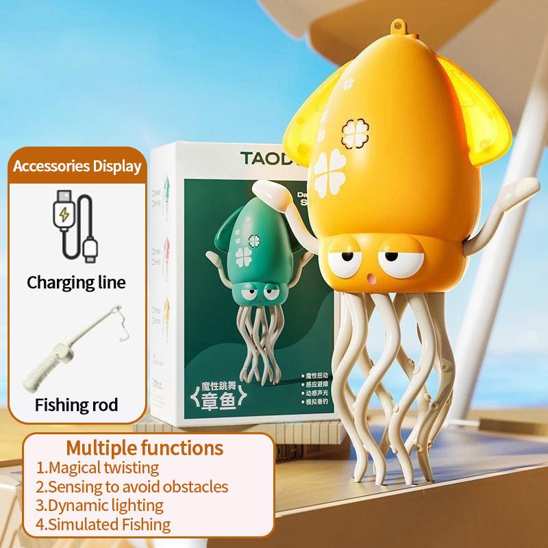 Electronic Dancing Squid Toys Magical Dancing Jellyfish Led Glowing Light Music Funny Dancing Octopu Best Children Festival Gift