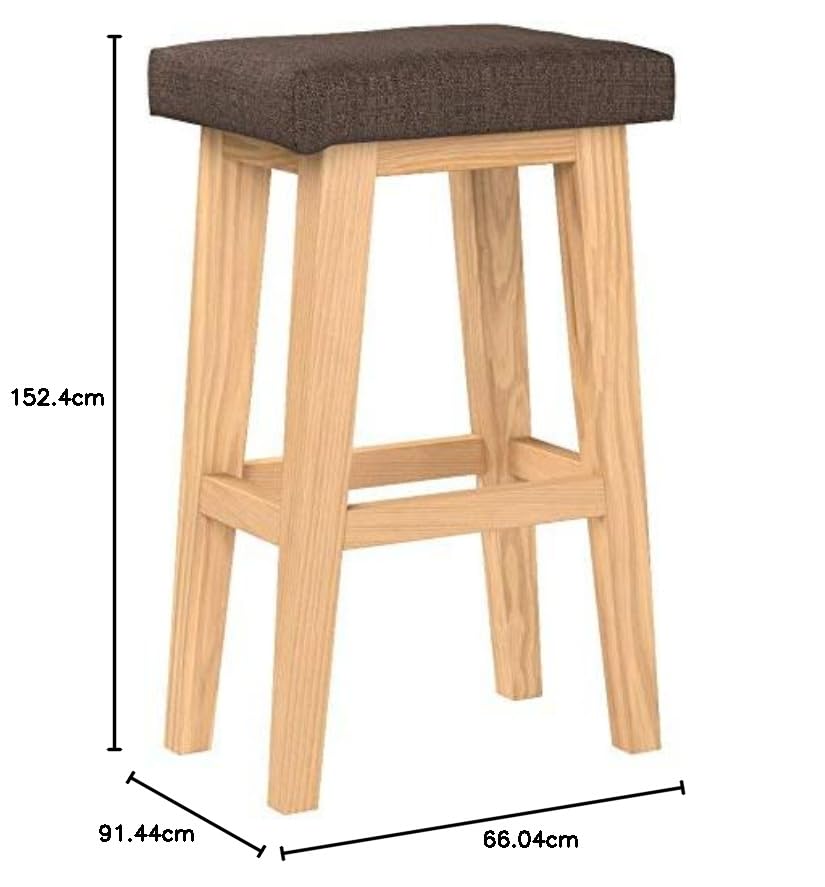 AZUMAYA Bambi High Stool, Brown, CL-789CBR